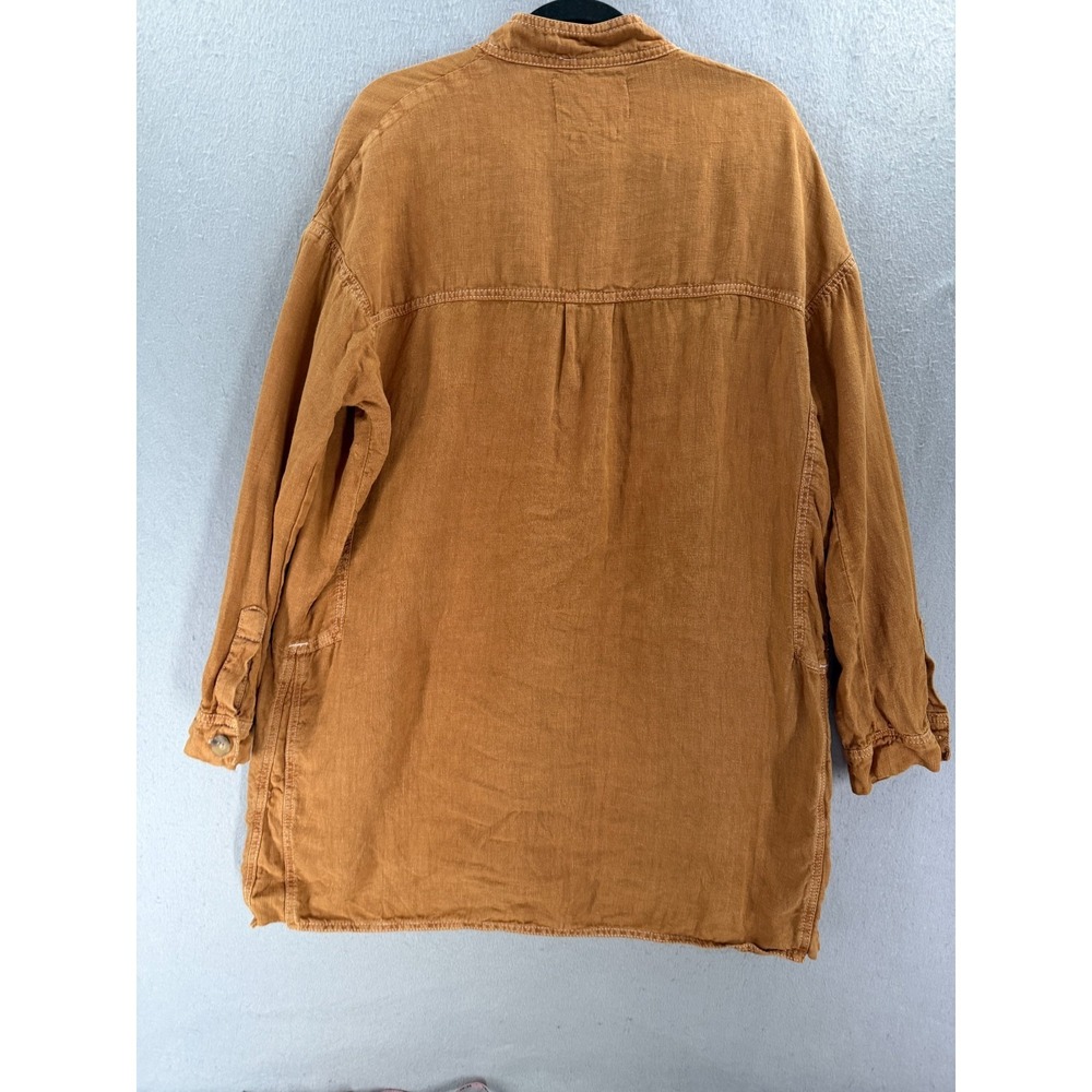 Zara Dress Womens S Tunic 100% Linen Lagenlook Desert Minimalist Coastal Grandma - Picture 5 of 12